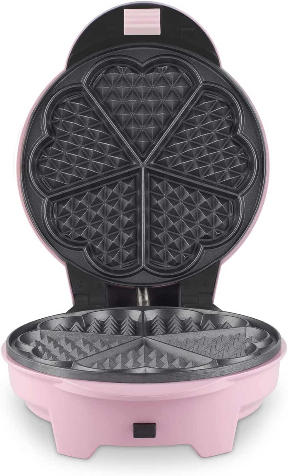 Donut-Maker 4in1 Donut Muffin Kuchen Waffel-Maker 4 wechselbare Backplatten rosa