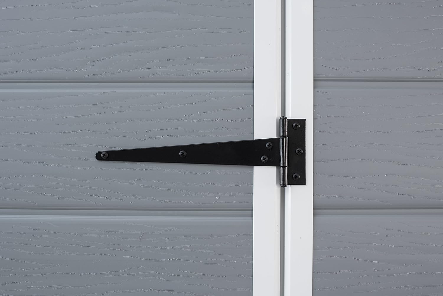 Keter Casetta da giardino Manor Pent 6x4, Finitura Effetto Legno Graffiato, Grigia, 183,5x111x200,5 H Cm