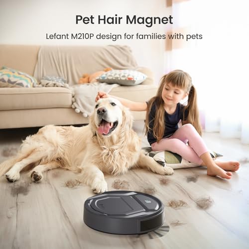 Lefant Robot Vacuum Cleaner,Powerful Suction, Easy to Use,120 Mins Runtime, Self Charging Robotic Vacuum Cleaner, APP/Voice/WiFi/Alexa Control,Ideal for Pet Hair and Hard Floor, Gray : Industrial & Scientific