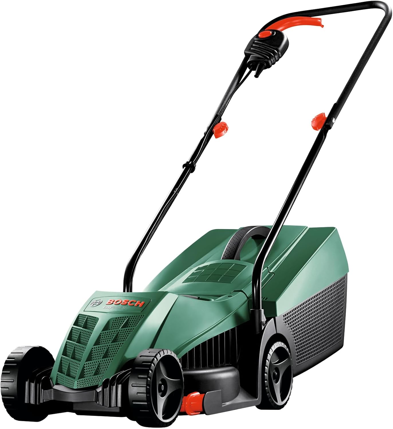 Bosch - Tosaerba con cavo EasyRotak 32-220 (potenza motore 1200 W, larghezza di taglio: 32 cm, scatola per prato da 31 litri, lama affilata extra da 32 cm, adatta per tagliare rapidamente e facilmente