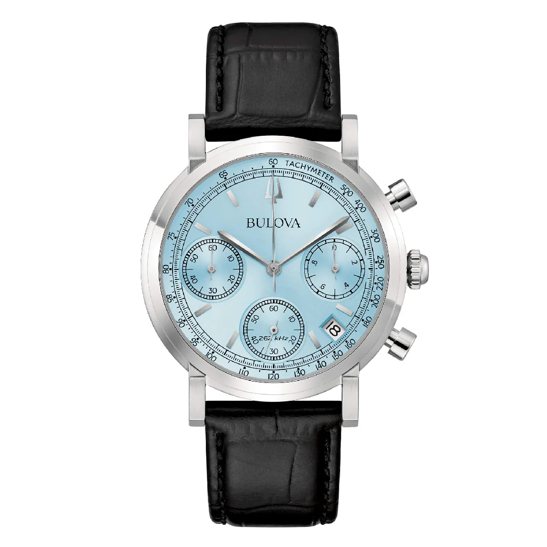 Orologio Bulova 96B456 elegante Crono Precisionist azzurro