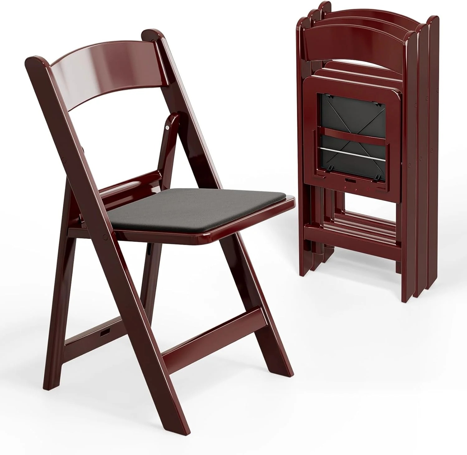 Resin Folding Chairs with Cushion Foldable Plastic Chair
