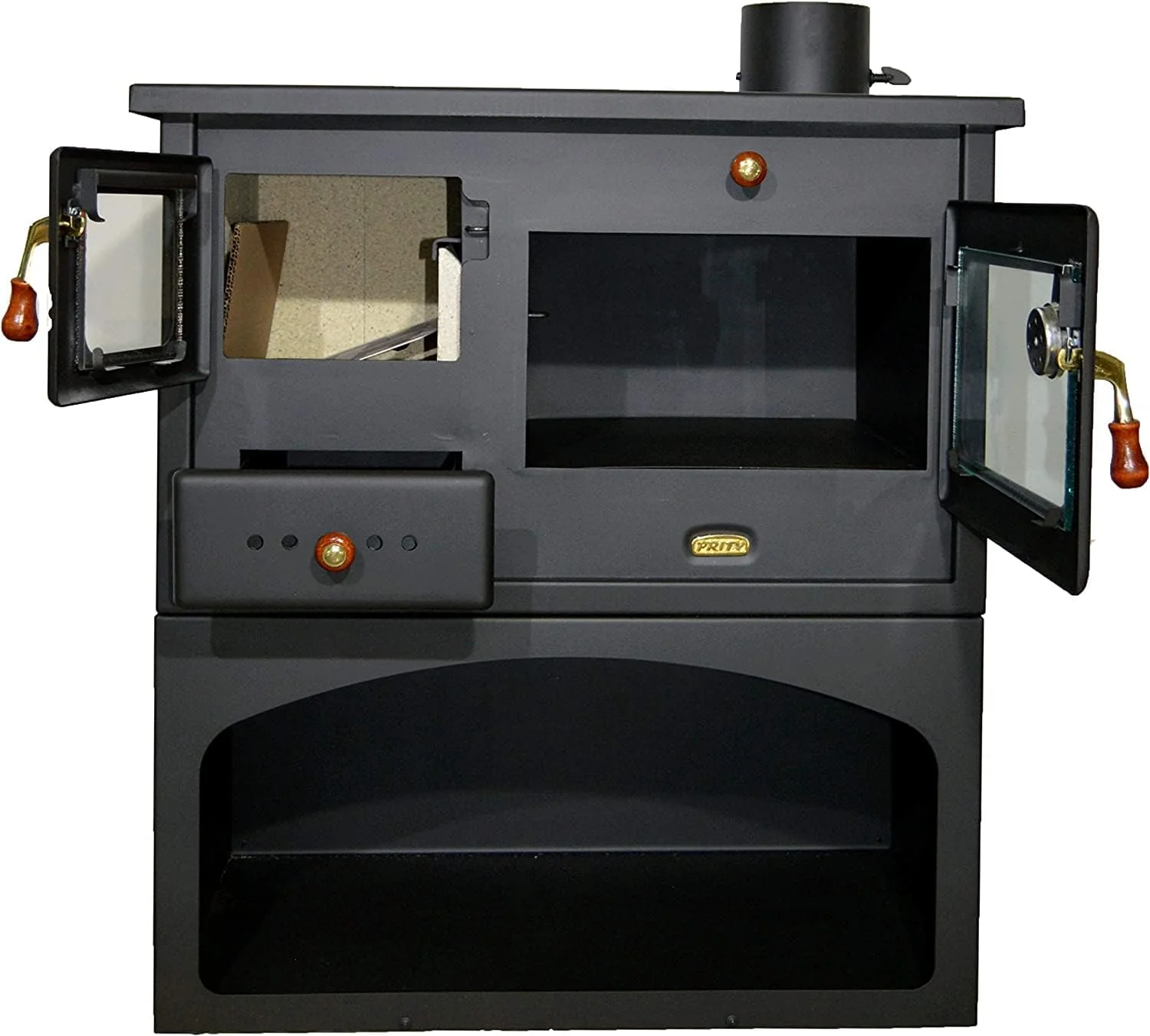 Holzofen f��r Festbrennstoff. Heizleistung: 10 kW. Ofen