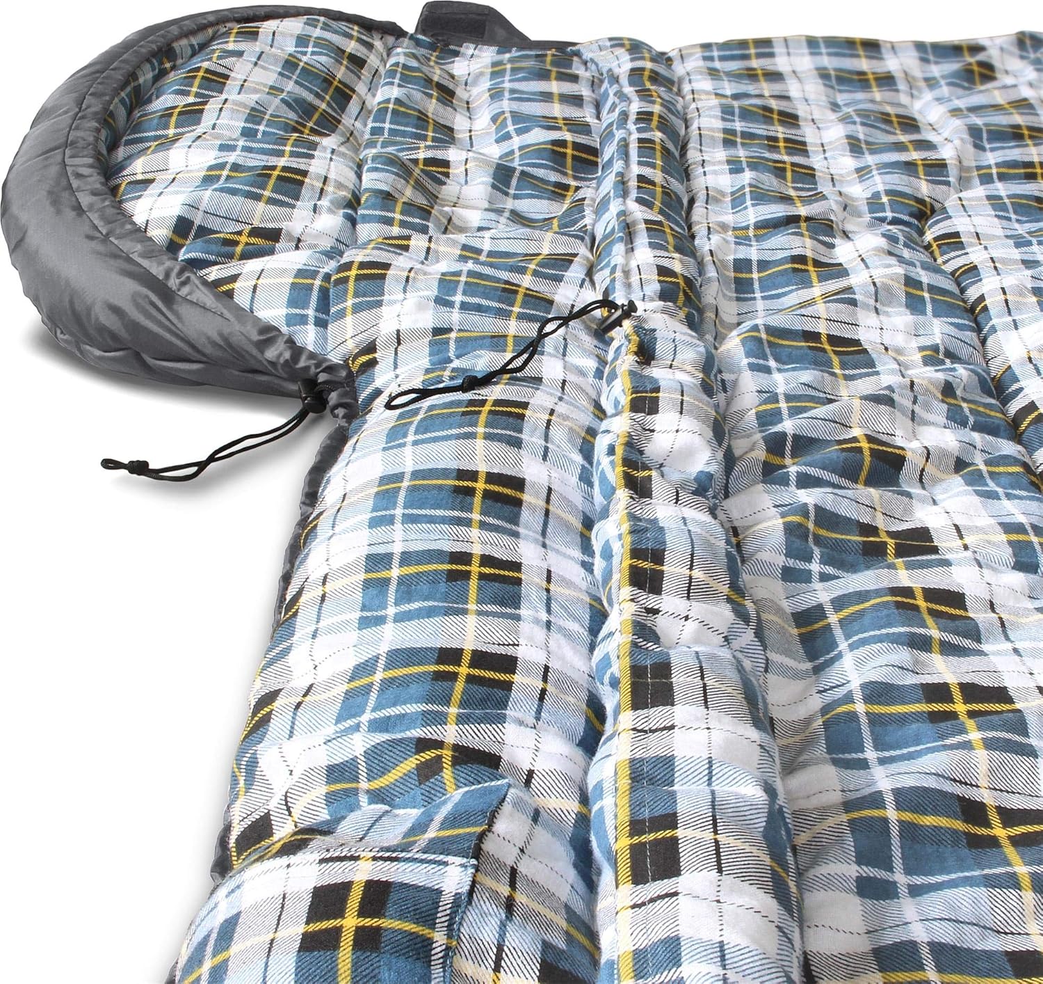normani 4-in-1-Funktion Extrem Outdoor Schlafsack 'Antarctica' aus Nylon Rip-Stop mit 500 + 250 g/m² Hollow Fiber Füllung 220 x 90 cm