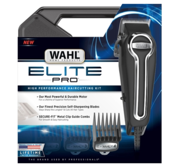 WAHL Elite Pro, High Performance Hair Clipper Kit (15 Piece Kit) – 79734
