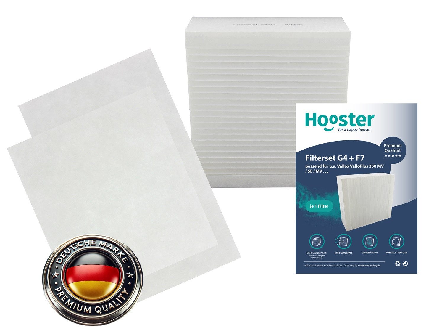 Luftfilter 1 Filter SET passend für Vallox ValloPlus 350 MV/SE/SC
