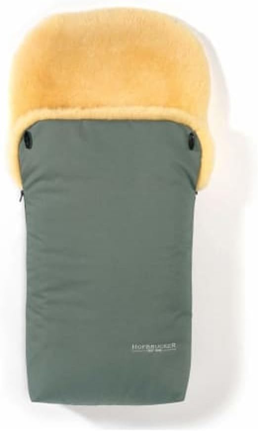 Hofbrucker Lammfell-Fußsack Putzi Kinderwagen, Buggy/Winterfußsack wind- & wasserabweisend/Warmer Fußsack Oberteil abnehmbar/echtes Lammfell/Made in Germany