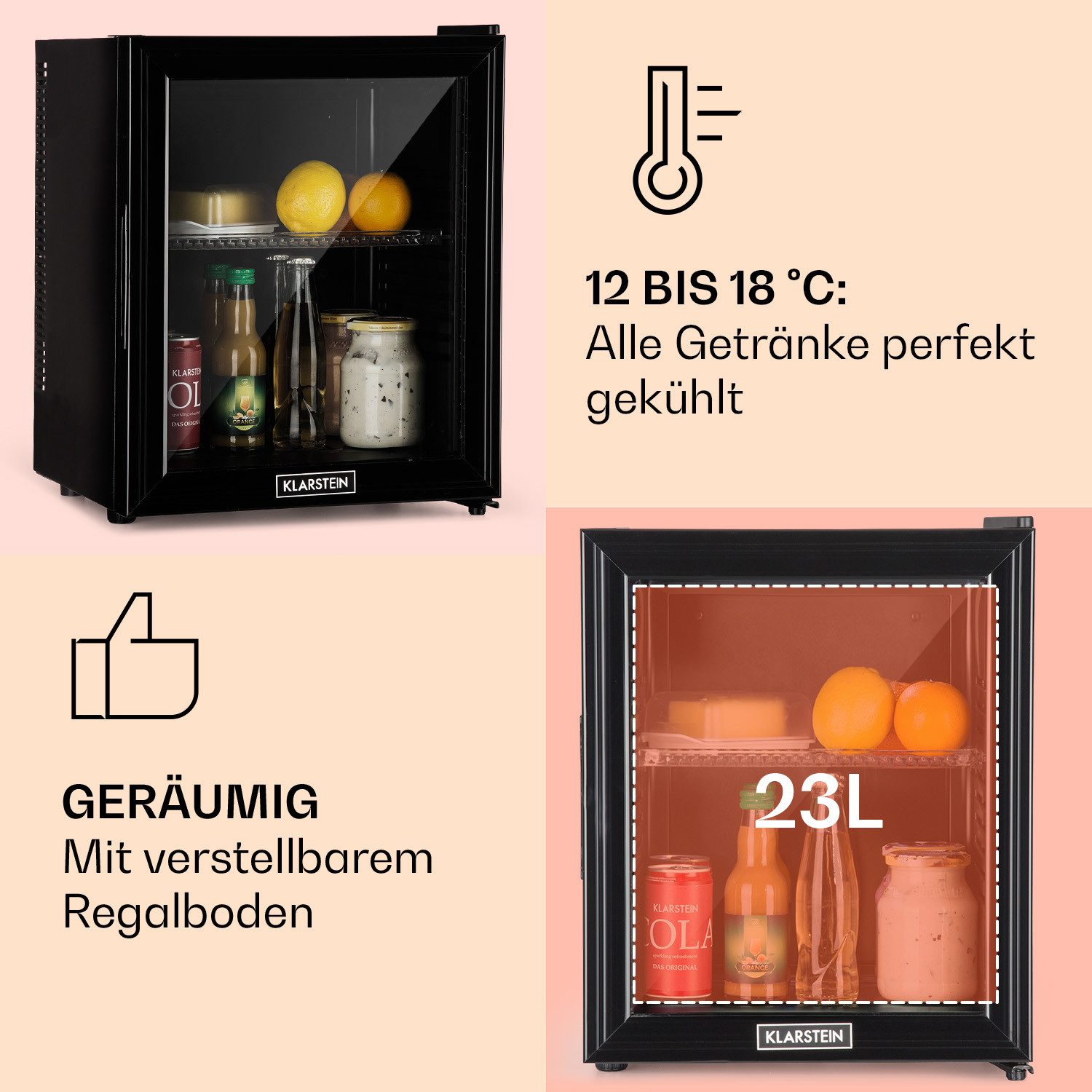 Table Top Kühlschrank Brooklyn 24