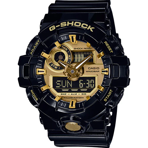 Orologio G-Shock GA-710GB-1AER nero quadrante oro