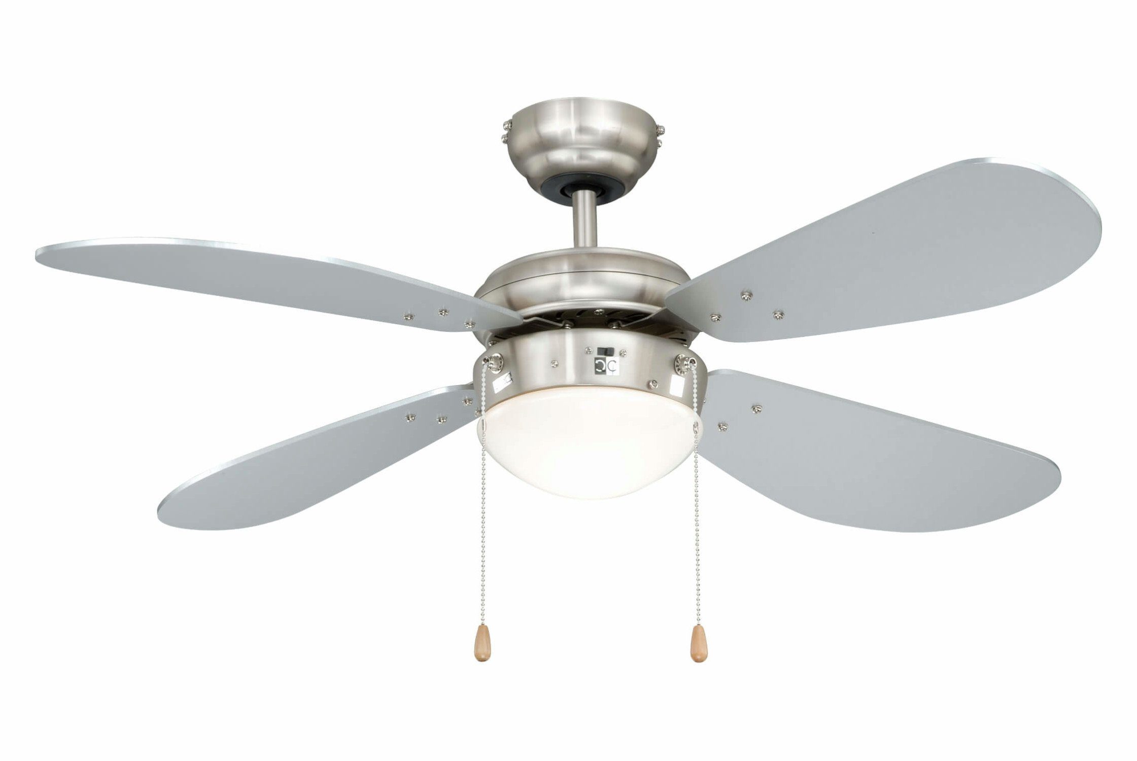 Deckenventilator Deckenventilator Classic 105 cm Nickel / Silber