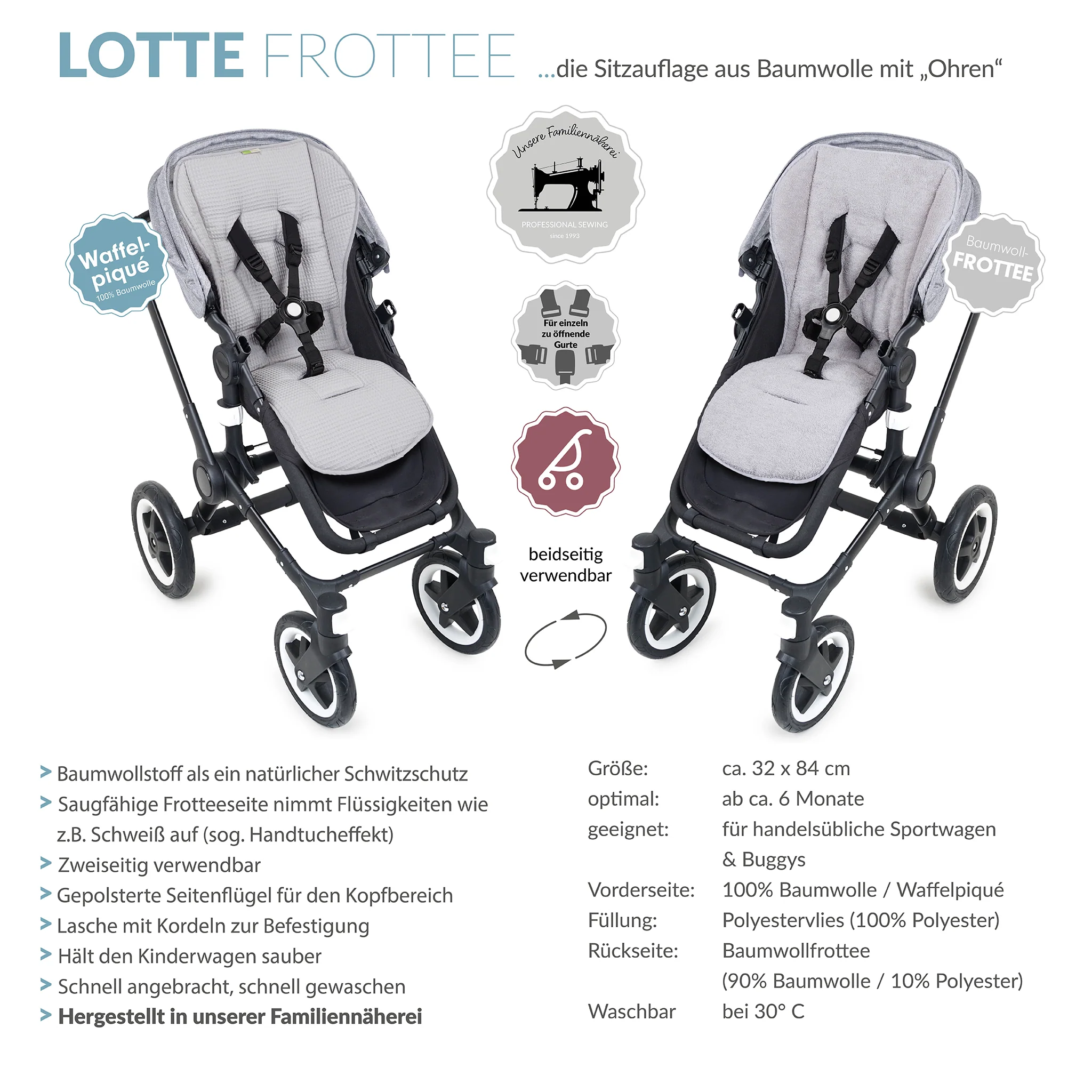 LOTTE FROTEE die gro?e Sitzauflage mit Ohren