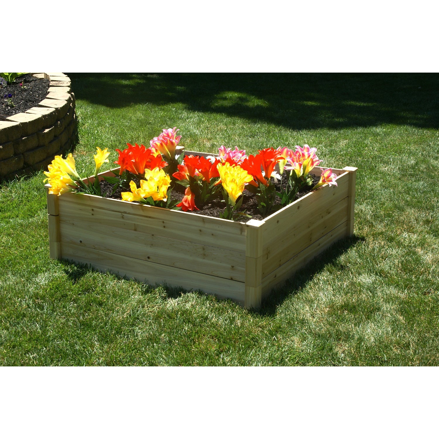 EDEN Quick Assembly Raised Garden Bed &ndash; 4&prime; X 4&prime; X 17.5