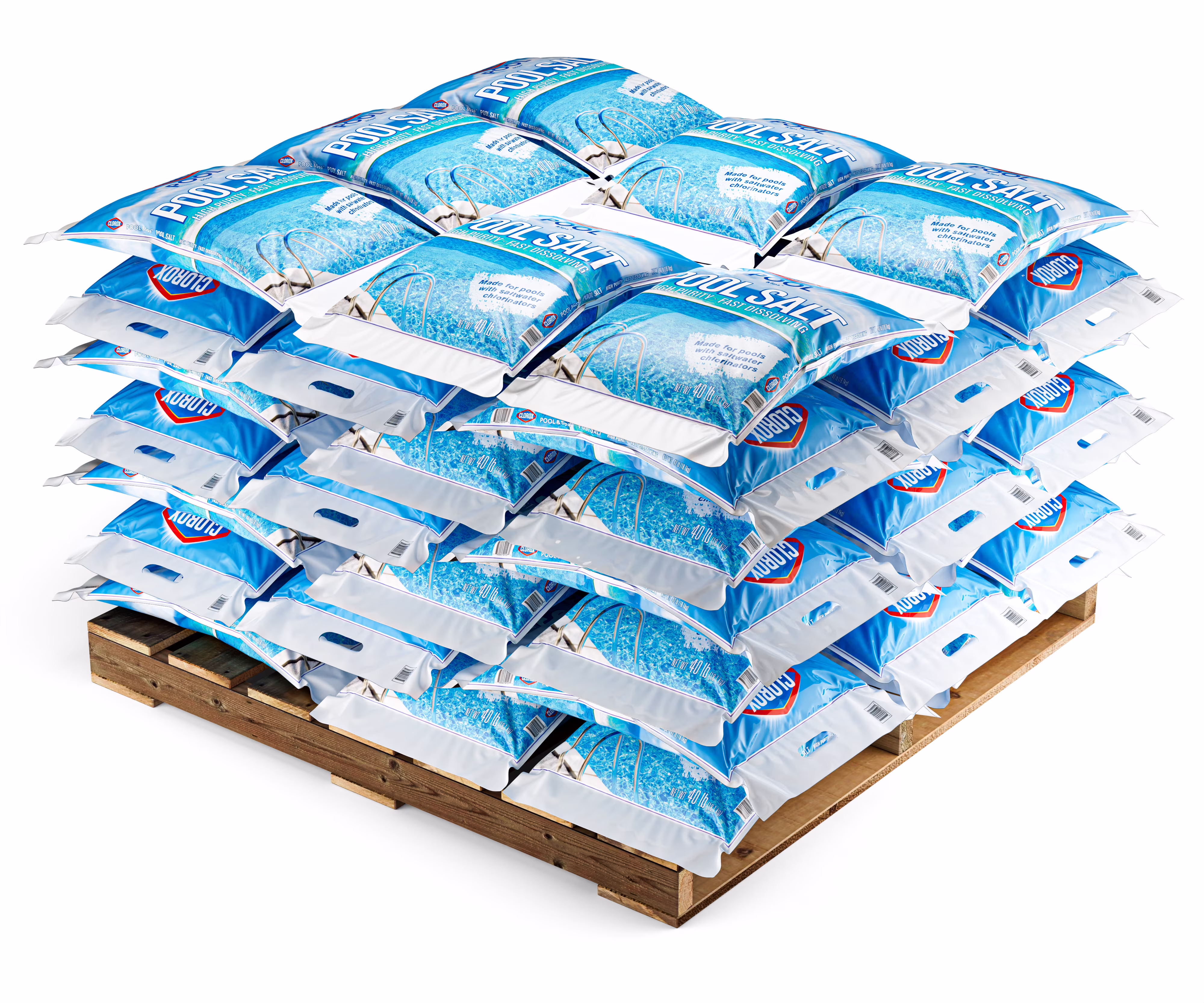 40lb Clorox Pool&Spa Pool Salt Pallet (49 bags)