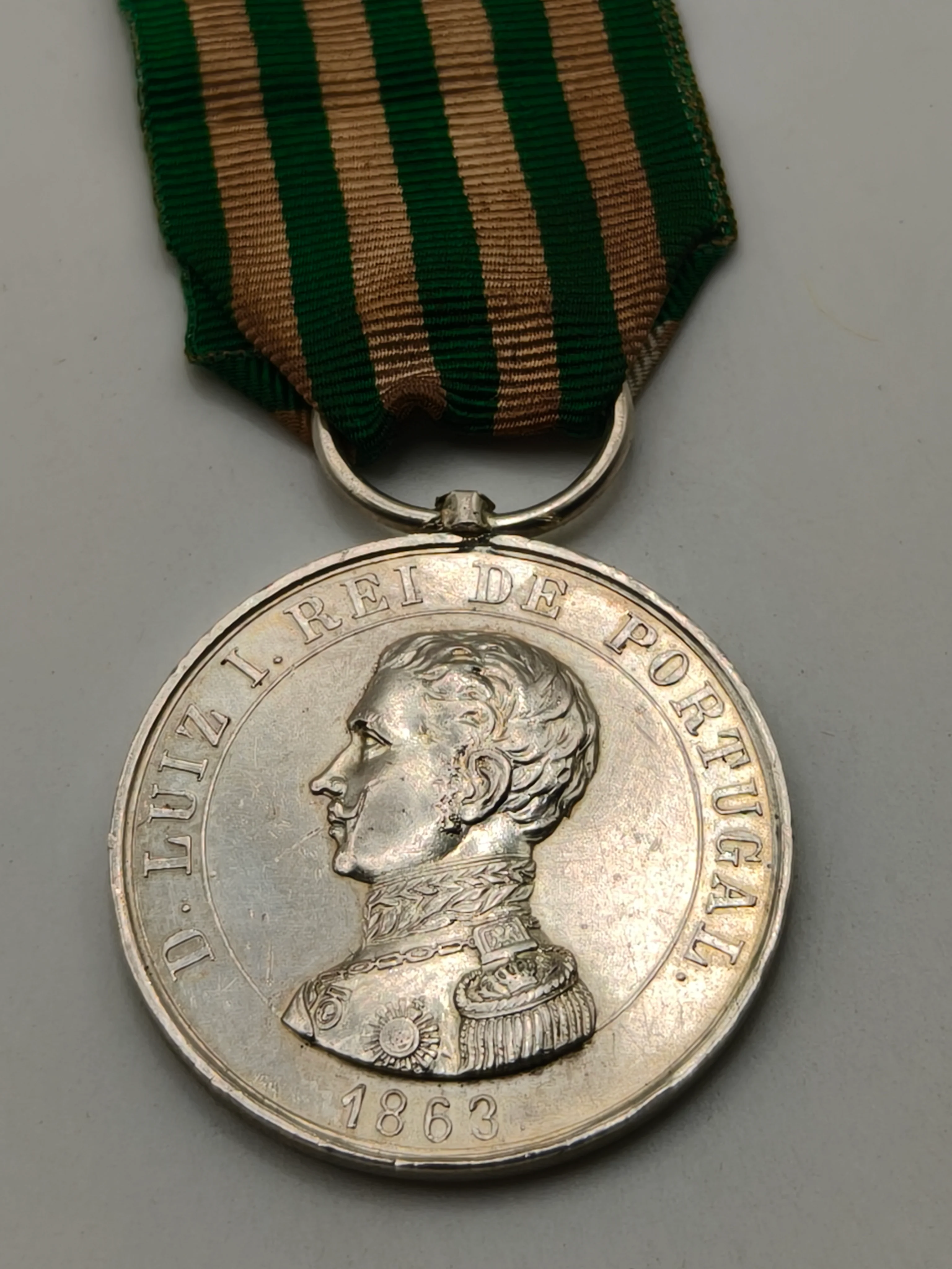 Medalla Comportamiento exemplar Luis I de Portugal. 1863