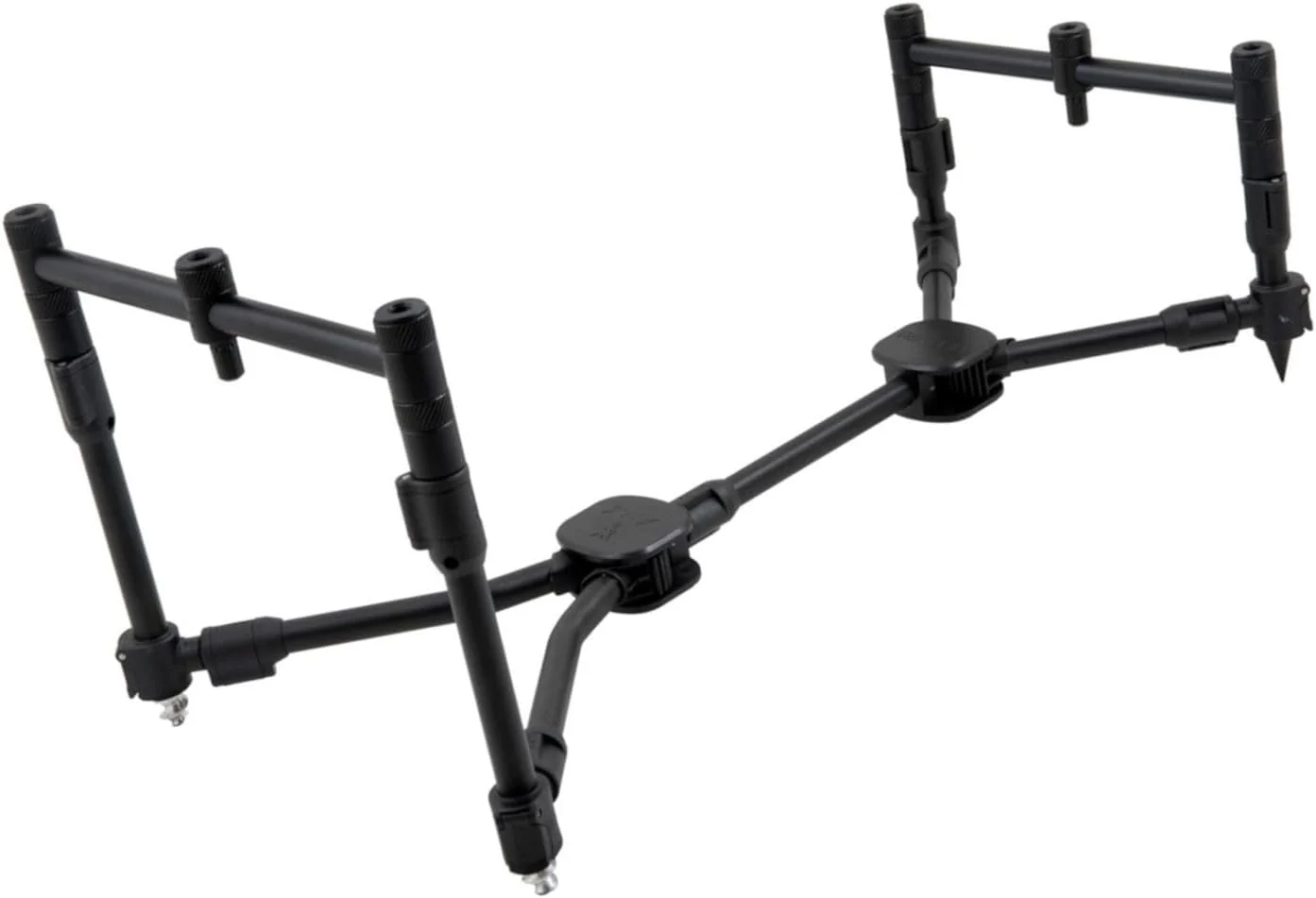 Fox Black Label QR 3 Rod Pod zum Karpfenangeln, Rutenhalter für Stege zum Angeln auf Karpfen, Rodpod für Karpfenruten