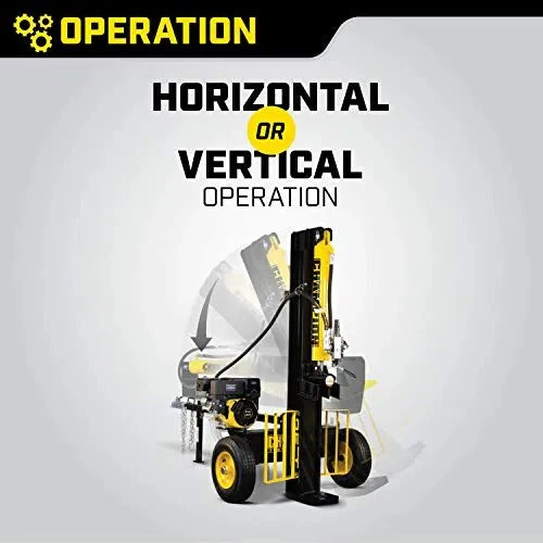 Champion Power Equipment-100251 25-ton petrol log splitter with horizontal/vertical splitting wedge and automatic return