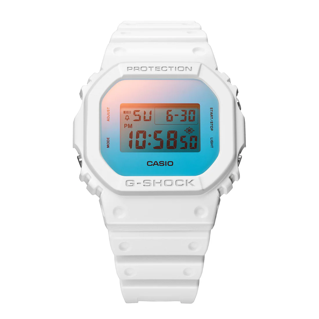 Orologio G-Shock donna DW-5600TL-7ER bianco quadrante iridescente