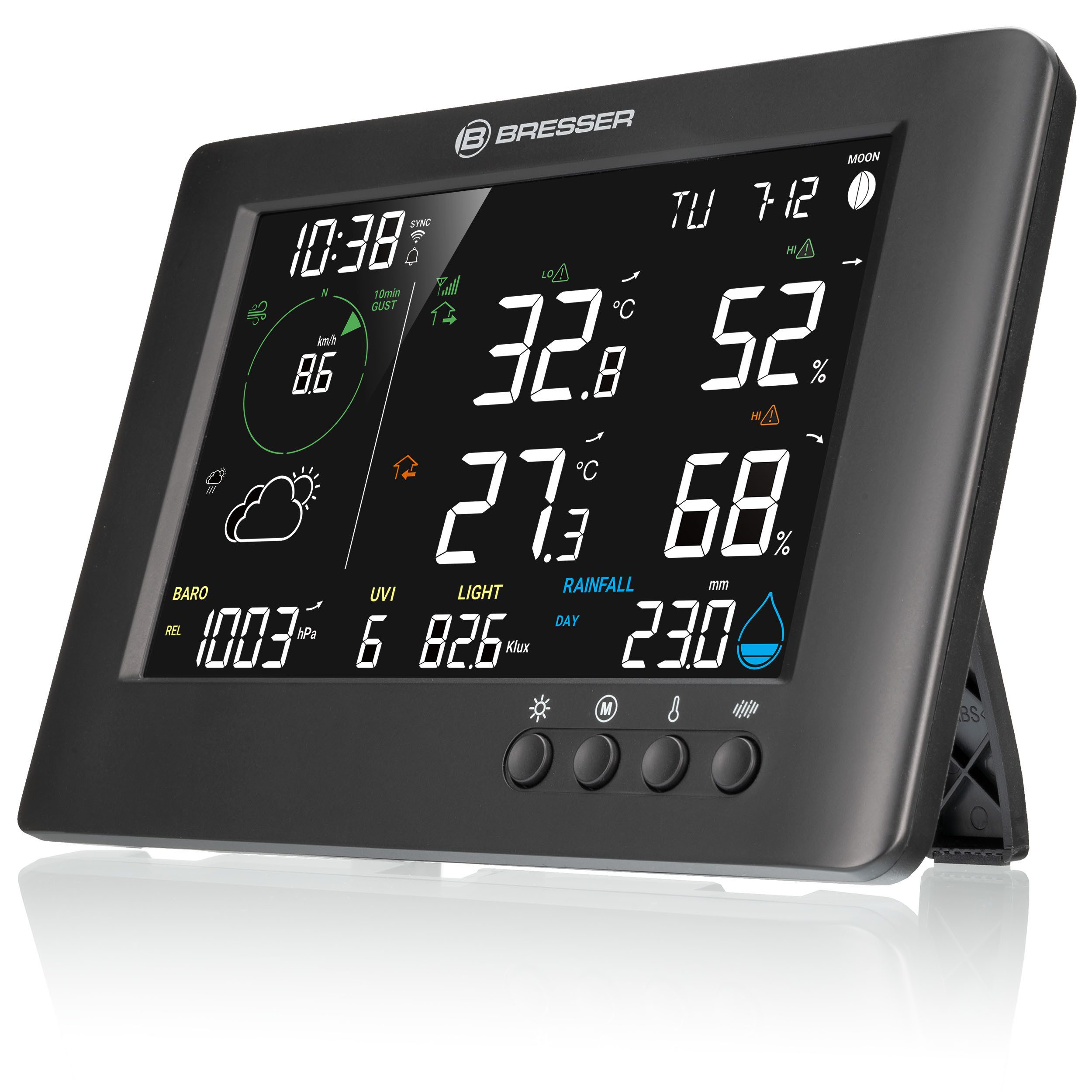 Funkwetterstation BRESSER WLAN-7-in-1-Funk-Wetterstation TB