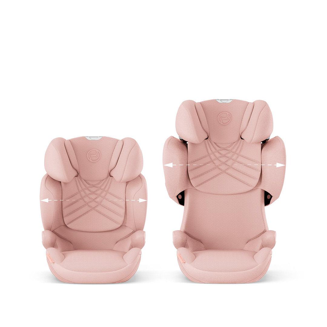 Seggiolino auto CYBEX Solution T i-Fix Plus – Gruppo 2/3, rosa pesca, con ISOFIX e poggiatesta regolabile in altezza