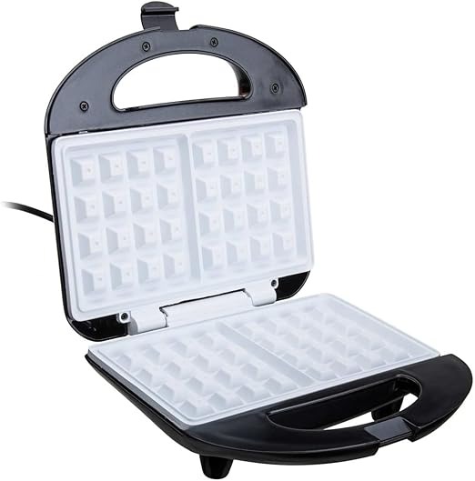 Camry - CR 3019, Piastra elettrica per 2 waffle, piastre in ceramica antiaderenti, temperatura automatica, alloggiamento in acciaio inossidabile freddo al tatto, 1000 W
