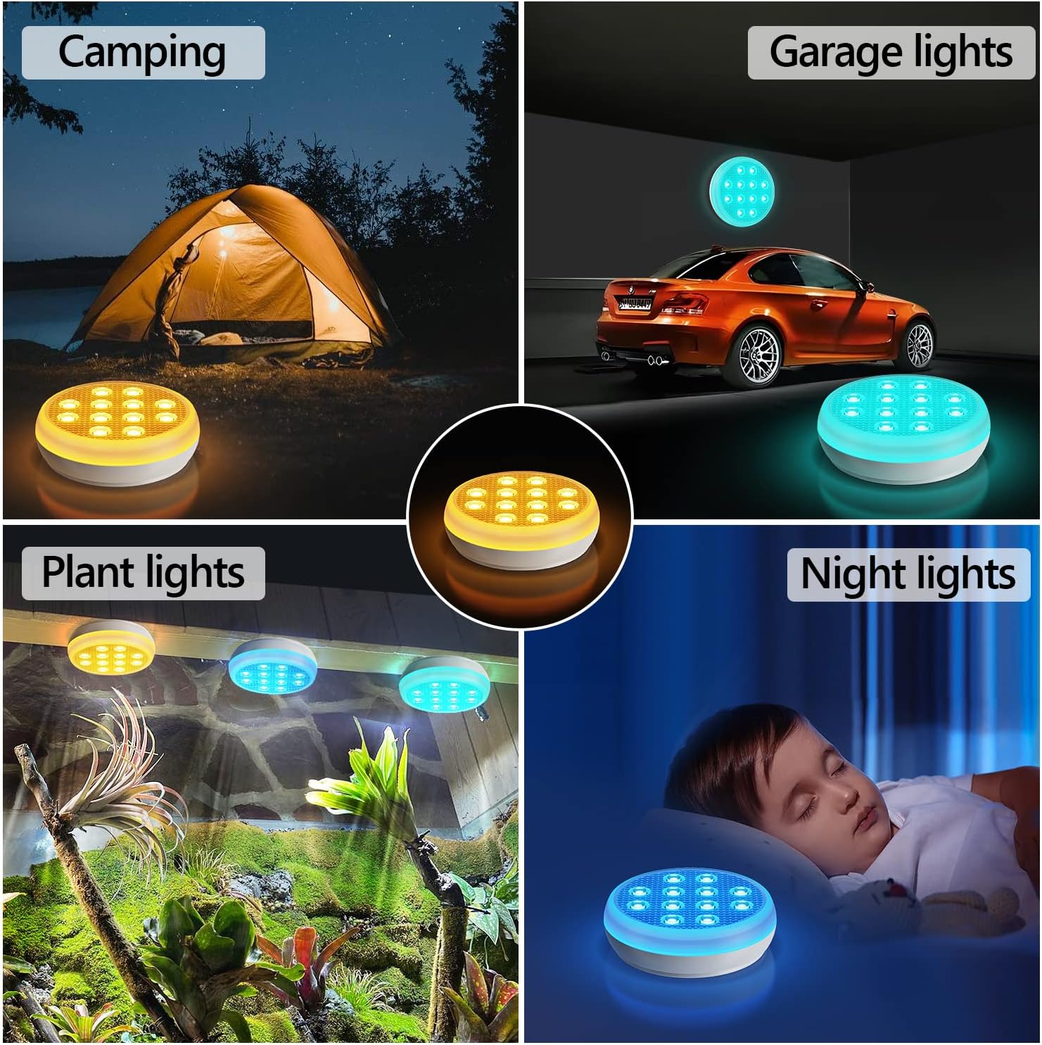 Pool-Lichter, wiederaufladbar, tauchfähige LED-Leuchten, IP68 wasserdichte Unterwasser-Lichter, 16 Farbwechsel, schwimmende Lichter mit Fernbedienung, Magneten, Saugnäpfen für Badewanne, Teich,