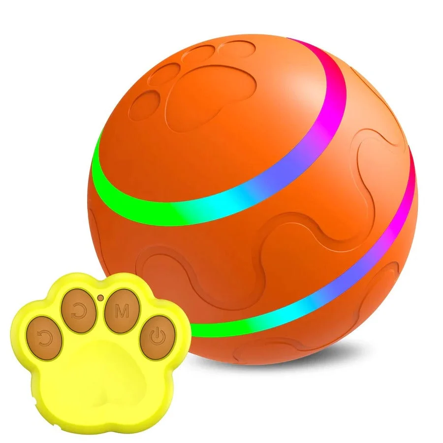 Interactive Motion-Activated Pet Ball �C Remote Control, LED Lights & 5�C6 Hour Battery