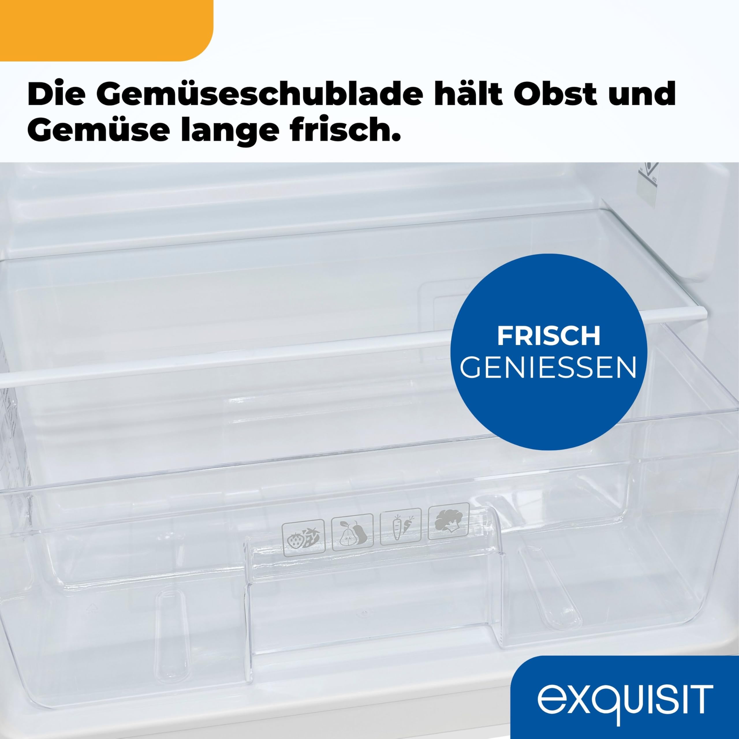 Einbau-Kühlschrank 129 Liter, 88 cm Nische, Vollraum, weiß, 39 dB, Türanschlag wechselbar