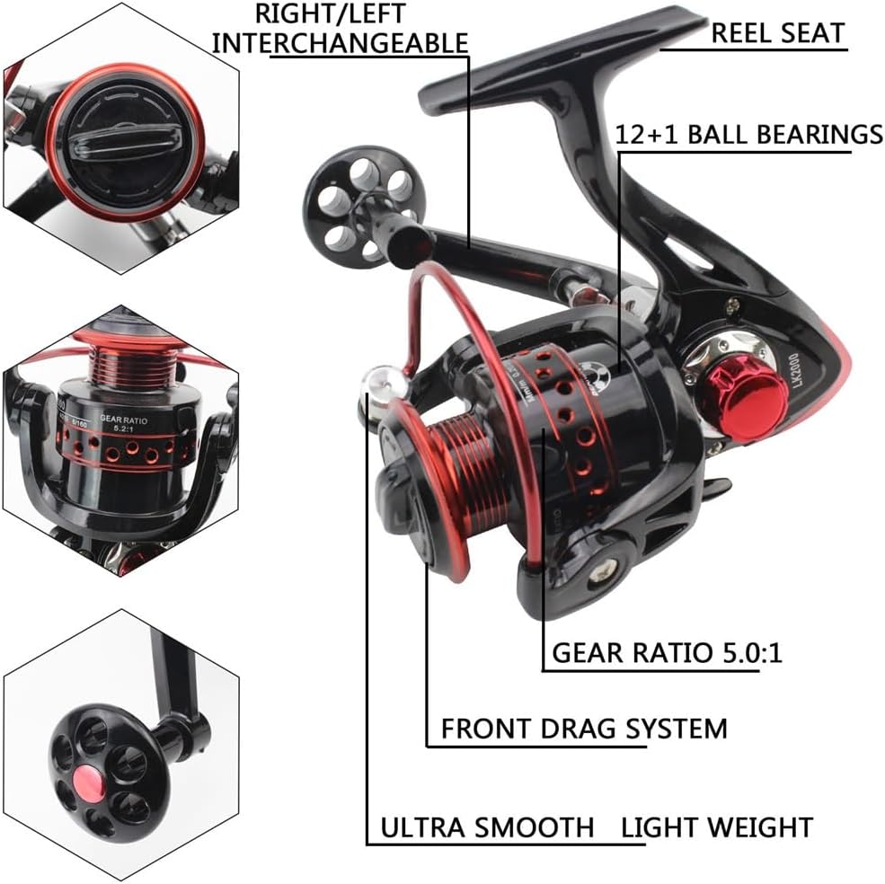 Saison Angelset 67cm Eisrute Boot Angeln Floß Angelausrüstung Kombination