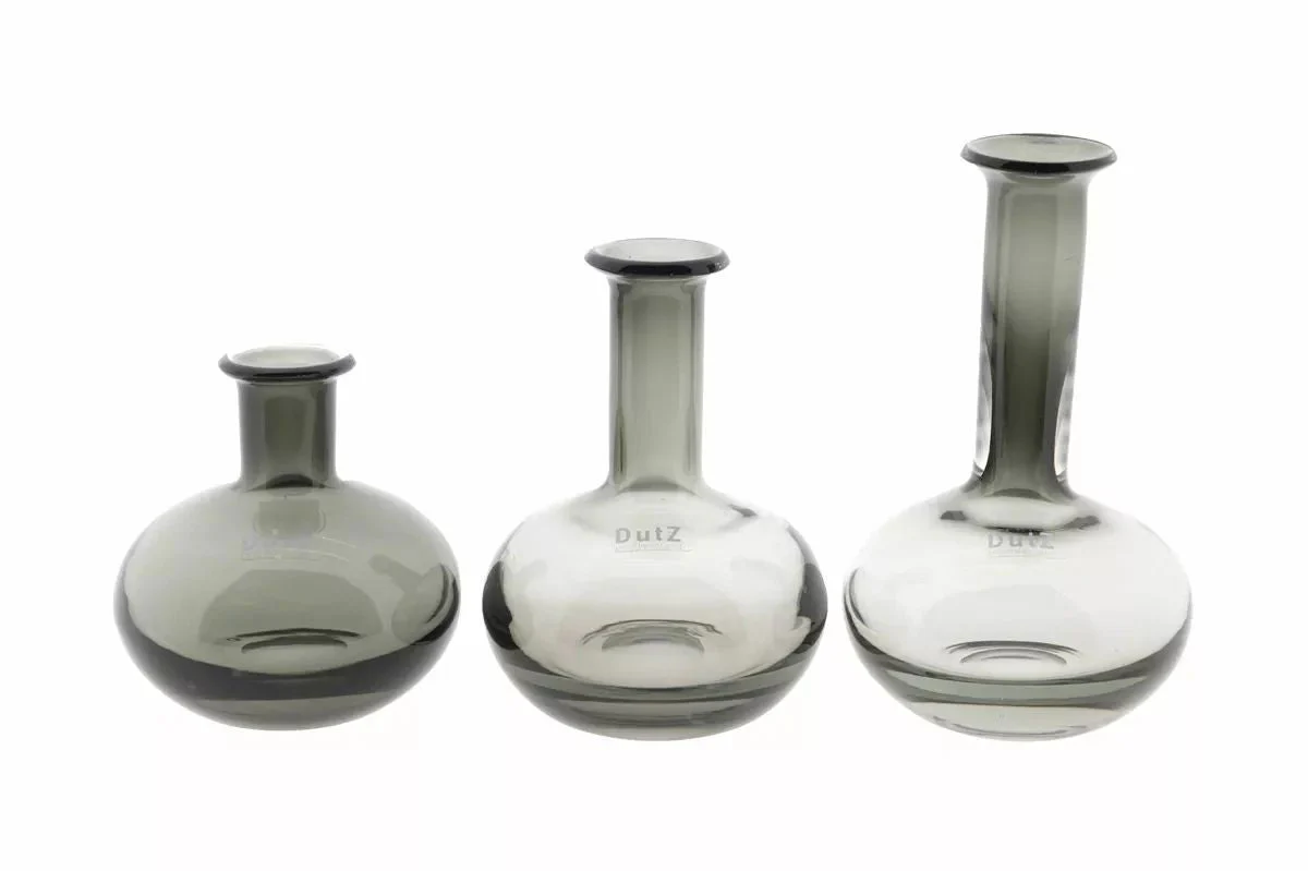 Manuela Vase Set �C Set of 6 Mouth-Blown Glass Vases