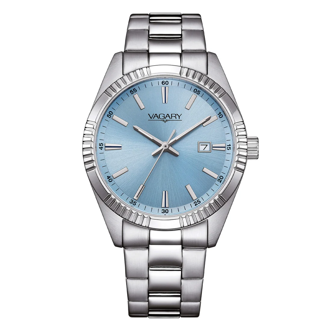 Orologio elegante Vagary by Citizen IB9-115-75 quadrante azzurro
