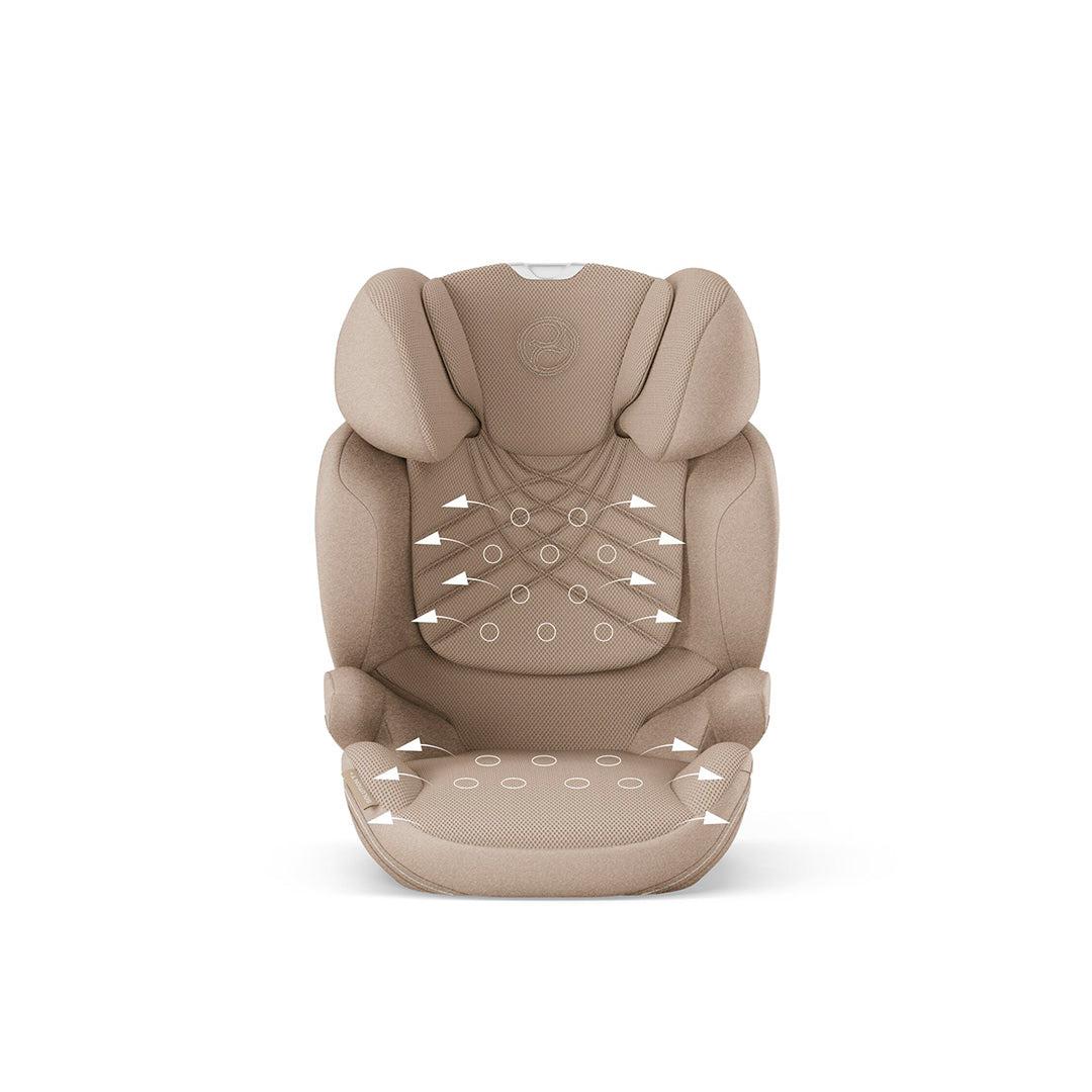 2025 Seggiolino auto CYBEX Solution T i-Fix Plus – Gruppo 2/3, Cozy Beige, con ISOFIX e poggiatesta regolabile in altezza