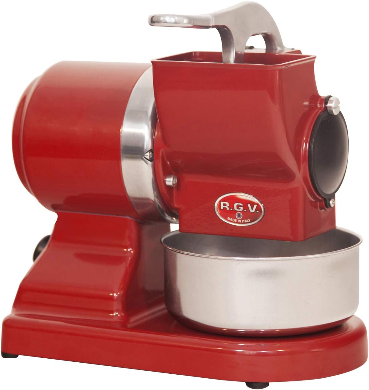 RGV MAXI VIP 8G/S Grattugia Elettrica con Rullo Estraibile, 450 W, Alluminio, Rossa