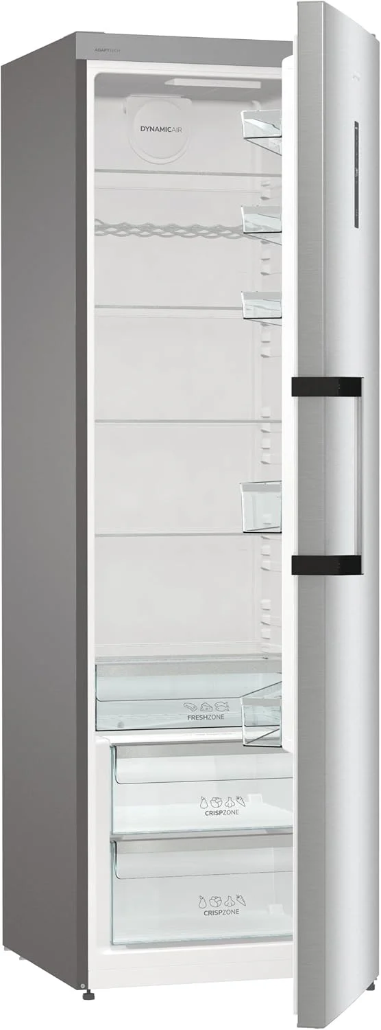 Gorenje R 619 DAXL6 Koelkast/AdaptTech/FreshZone/Snelkoelfunctie/Ventilatiekoelsysteem/LED Display/398l/185cm/EEK D/Roestvrij staal