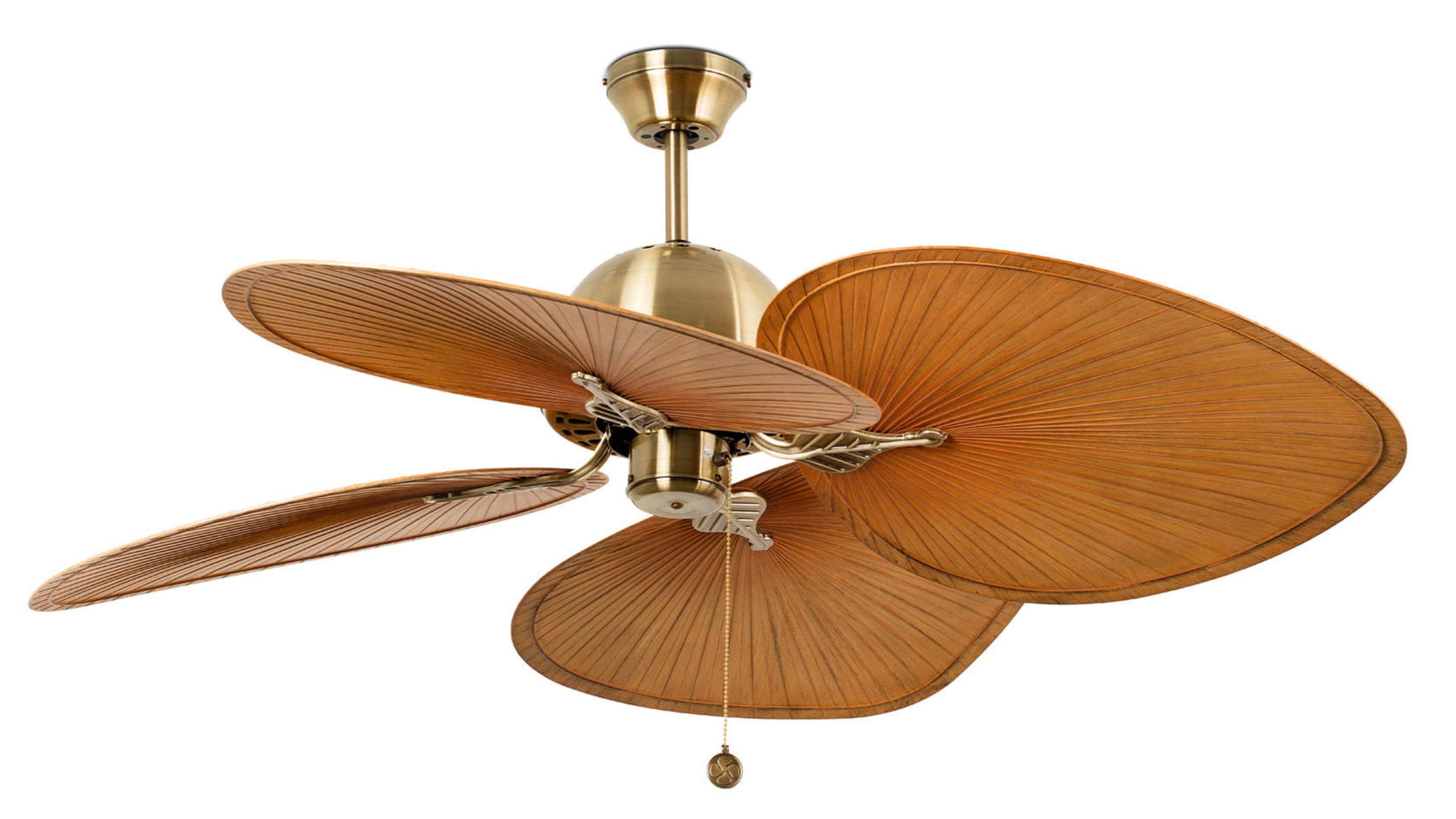 Deckenventilator Deckenventilator Cuba Gold 132 cm mit Zugkette