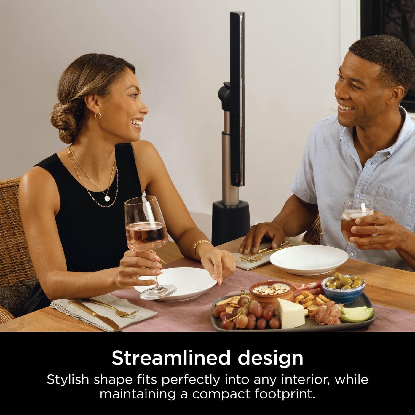 Shark TurboBlade Bladeless Turmventilator High Speed Multidirektional Projiziert Luft bis zu 20 Meter Leise Leistung 10 Geschwindigkeiten Schwenkbar 180° Oszillation Fernbedienung Timer Charcoal