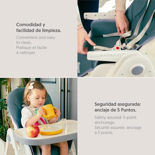 Seggiolone in alluminio per bambini, grigio : Prima infanzia