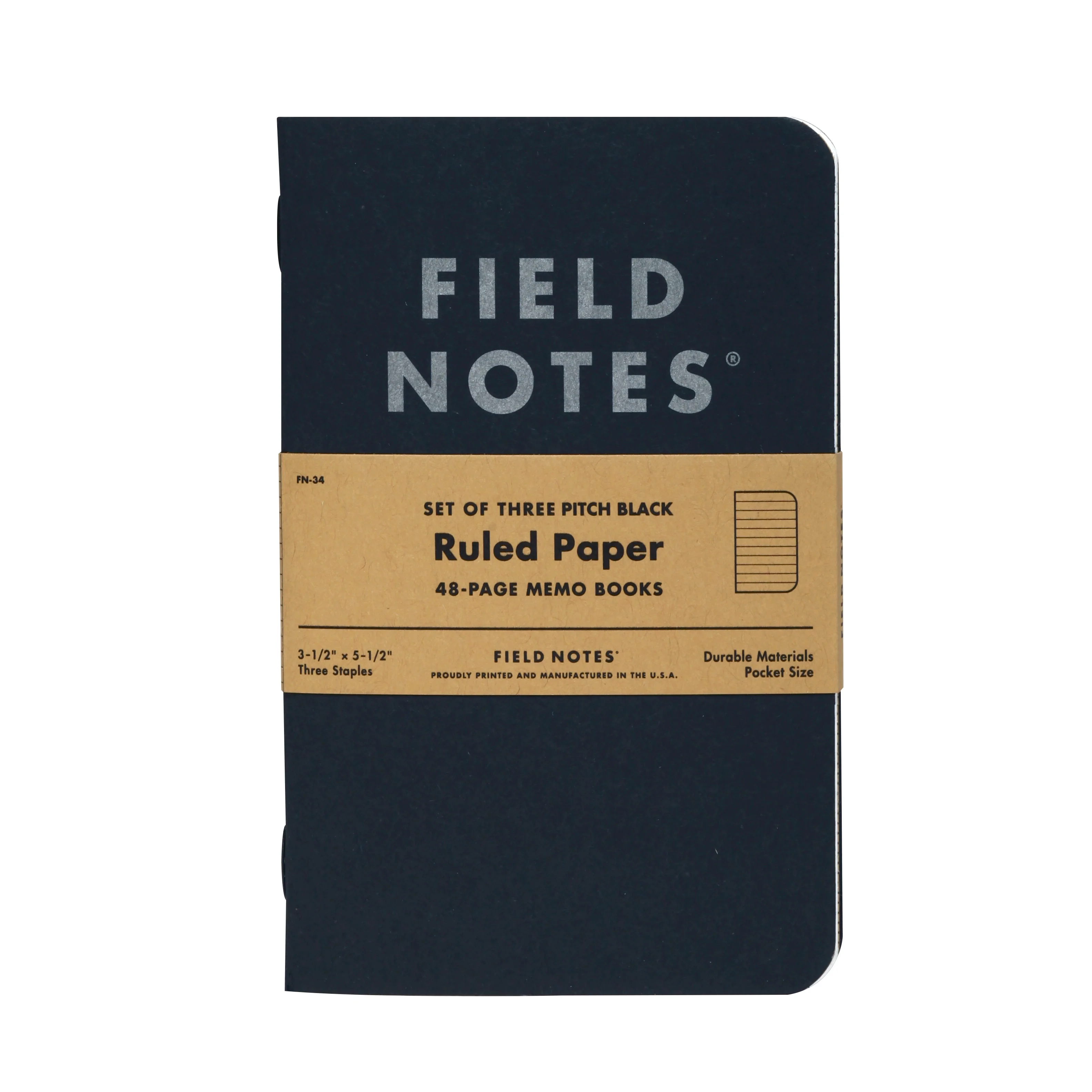 Field Notes - Pitch Black Memo Book