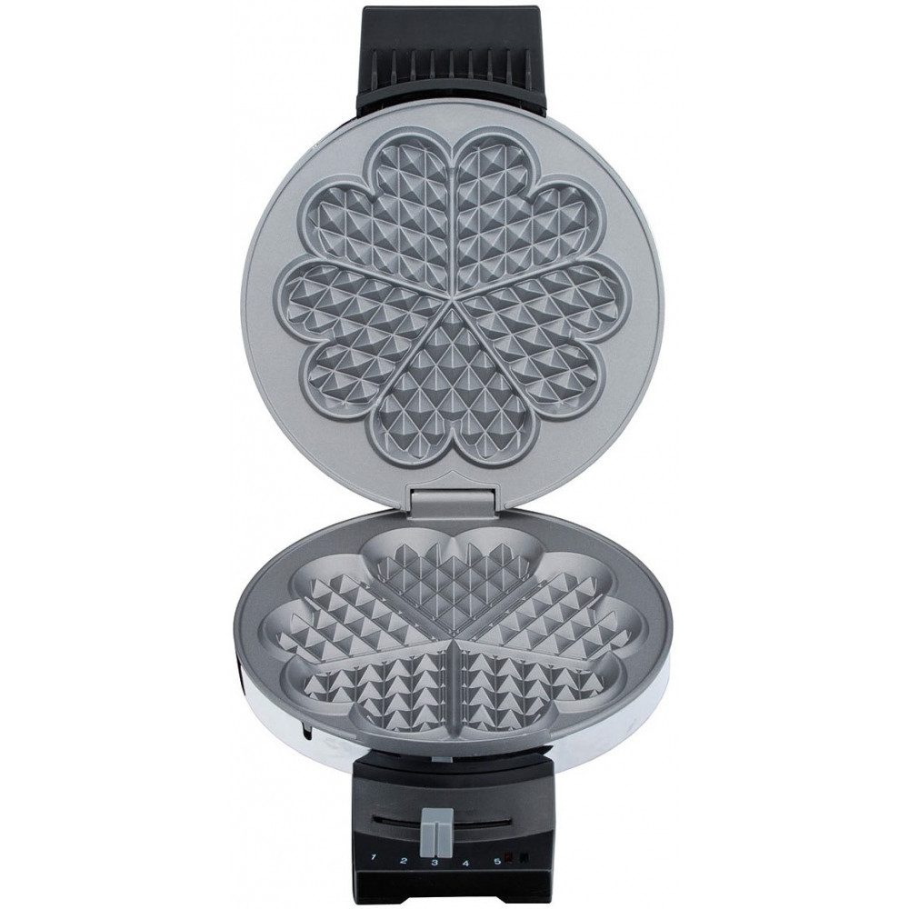 Waffeleisen Cloer 185 Waffelautomat chrom mit Temperaturregelung.