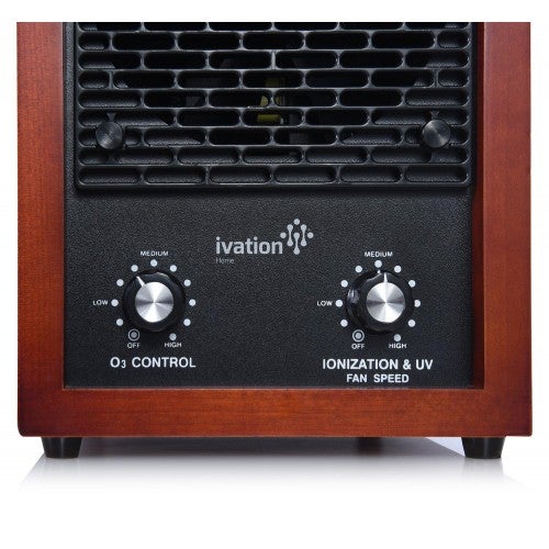 Ivation 5 in 1 HEPA Air Purifier & Ozone Generator, Ionizer & Deodorizer for Up to 3,700 Sq/Ft  Included HEPA, Carbon and Photocatalytic Filters, with UV Light and Negative Ion Generator