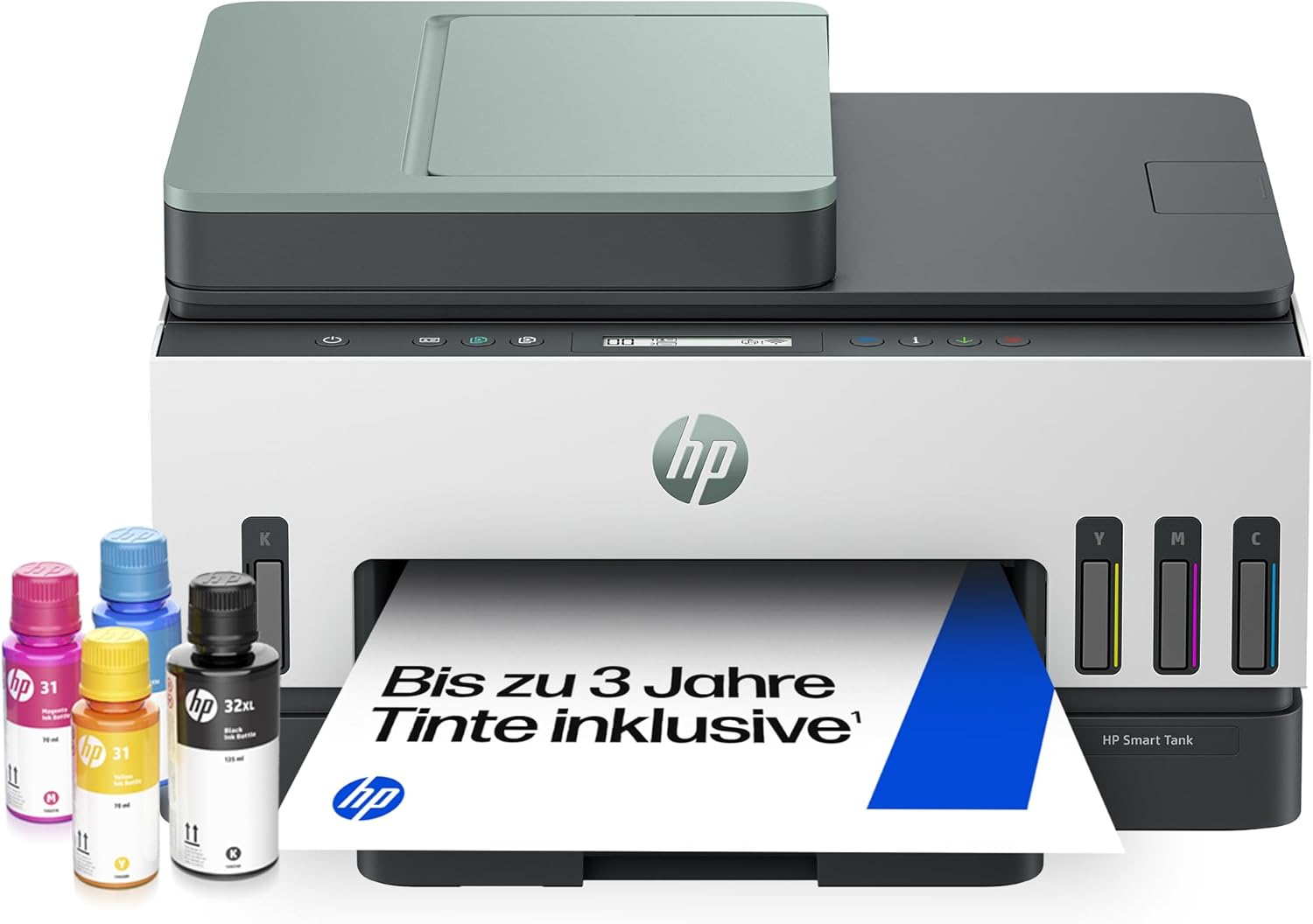 Smart Tank 7307 3-in-1 Multifunktionsdrucker (WLAN, Duplex, ADF) - 3 Jahre Tinte inklusive, 3 Jahre Garantie, großer Tintentank, hohe Reichweite, Drucken in hoher Qualität