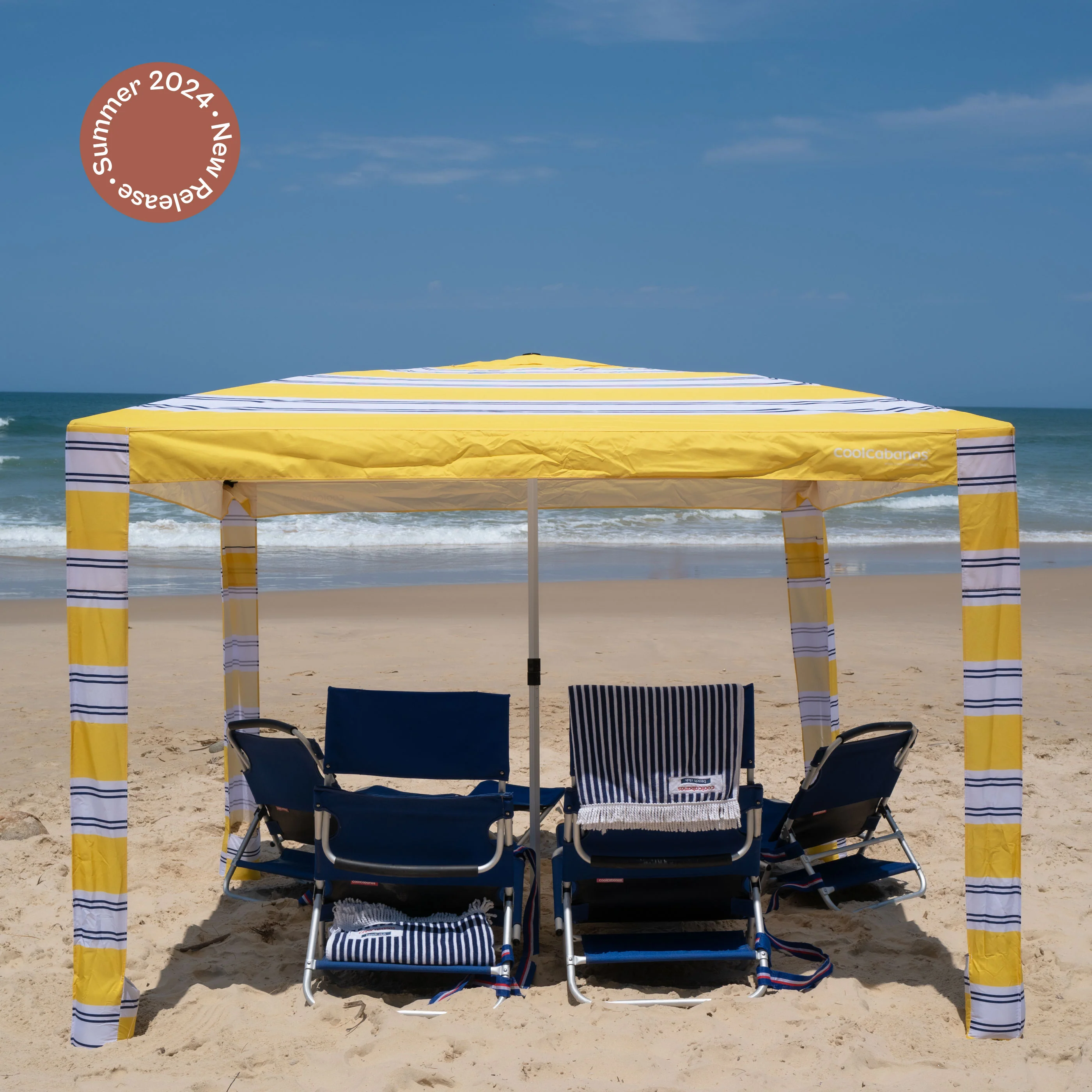 CoolCabana 5 Ombreggiatura da Spiaggia - Protezione UPF 50+, Ampia Zona d’Ombra