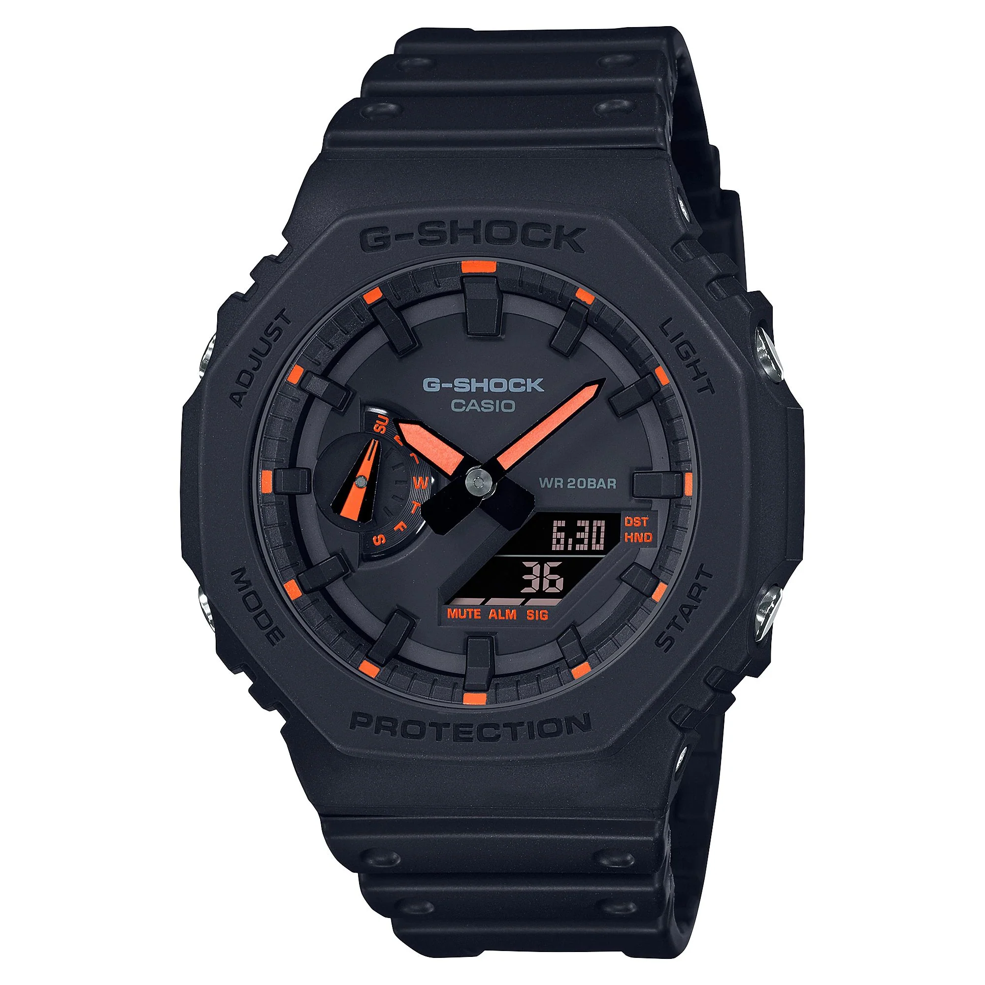 Orologio G-Shock GA-2100-1A4ER Neon Accent arancione