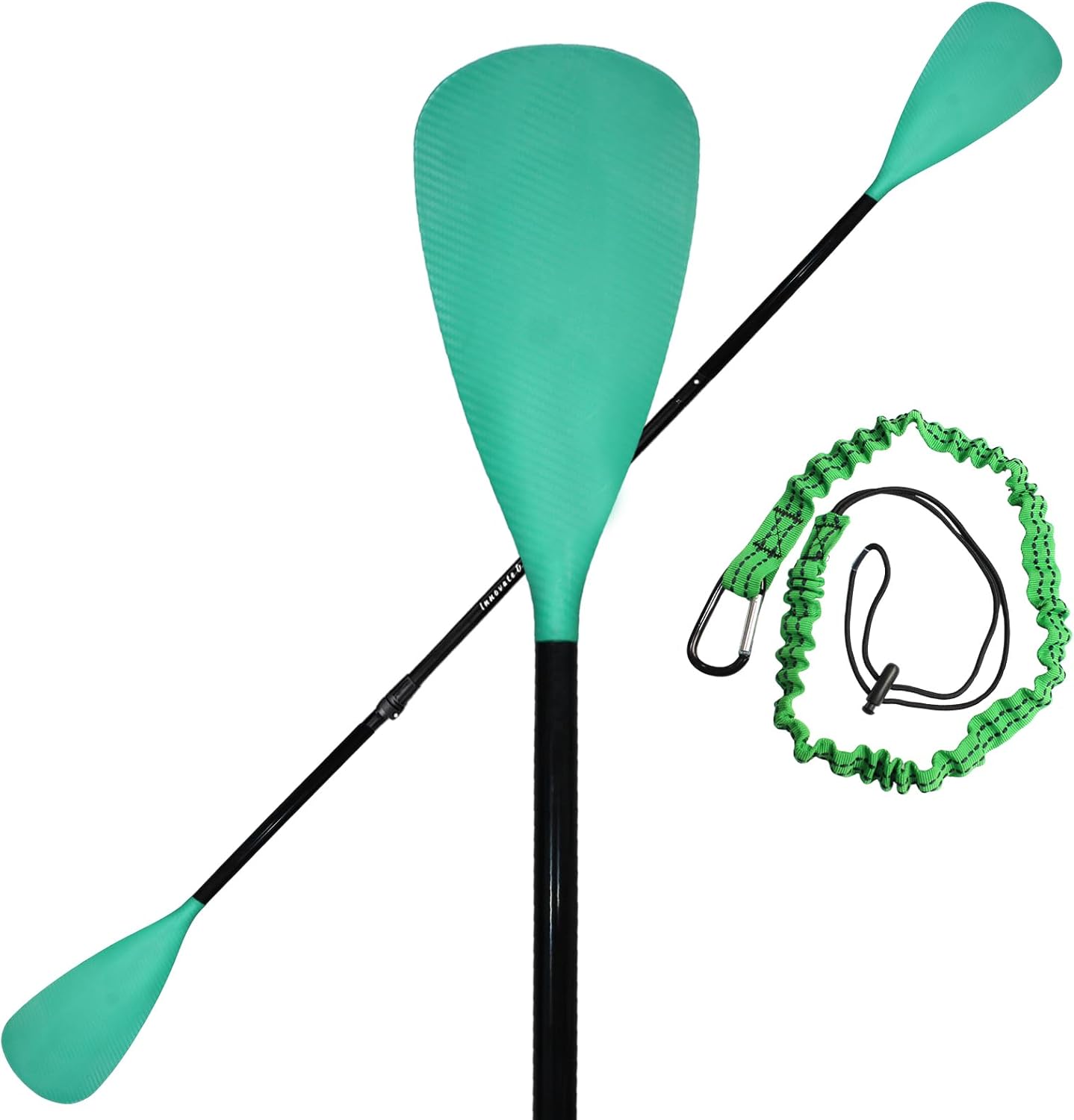 BeGrit Pagaia Kayak SUP Alluminio Doppia Pagaia su Tavola Paddle Telescopio Regolabile 170-213 cm Remi con Guinzaglio di Sicurezza Galleggiante Remo per Tavola da Surf Barca Canoa