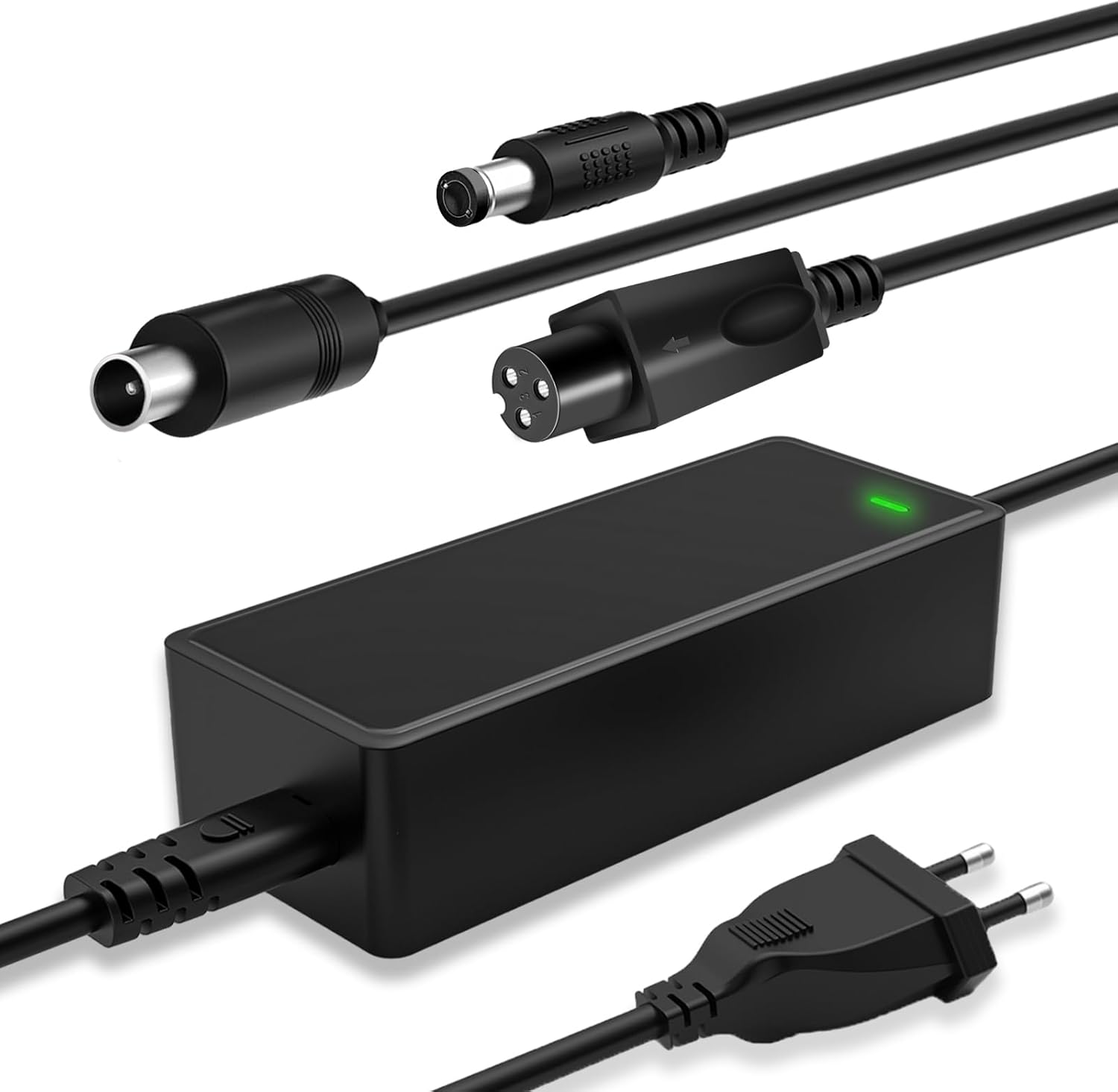 Mezelon 42V 2A Caricabatterie per Monopattini Elettrici per Ninebot ES1 ES2 ES4 ES3 E22E E25E E45E, Xiaomi M365, Pro, Pro 2, Mi 3, S1 S2, Caricabatterie 42V 2A per Xiaomi e Ninebot Scooter