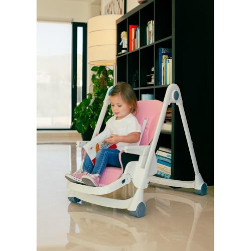 Seggiolone in alluminio per bambini, rosa : Prima infanzia