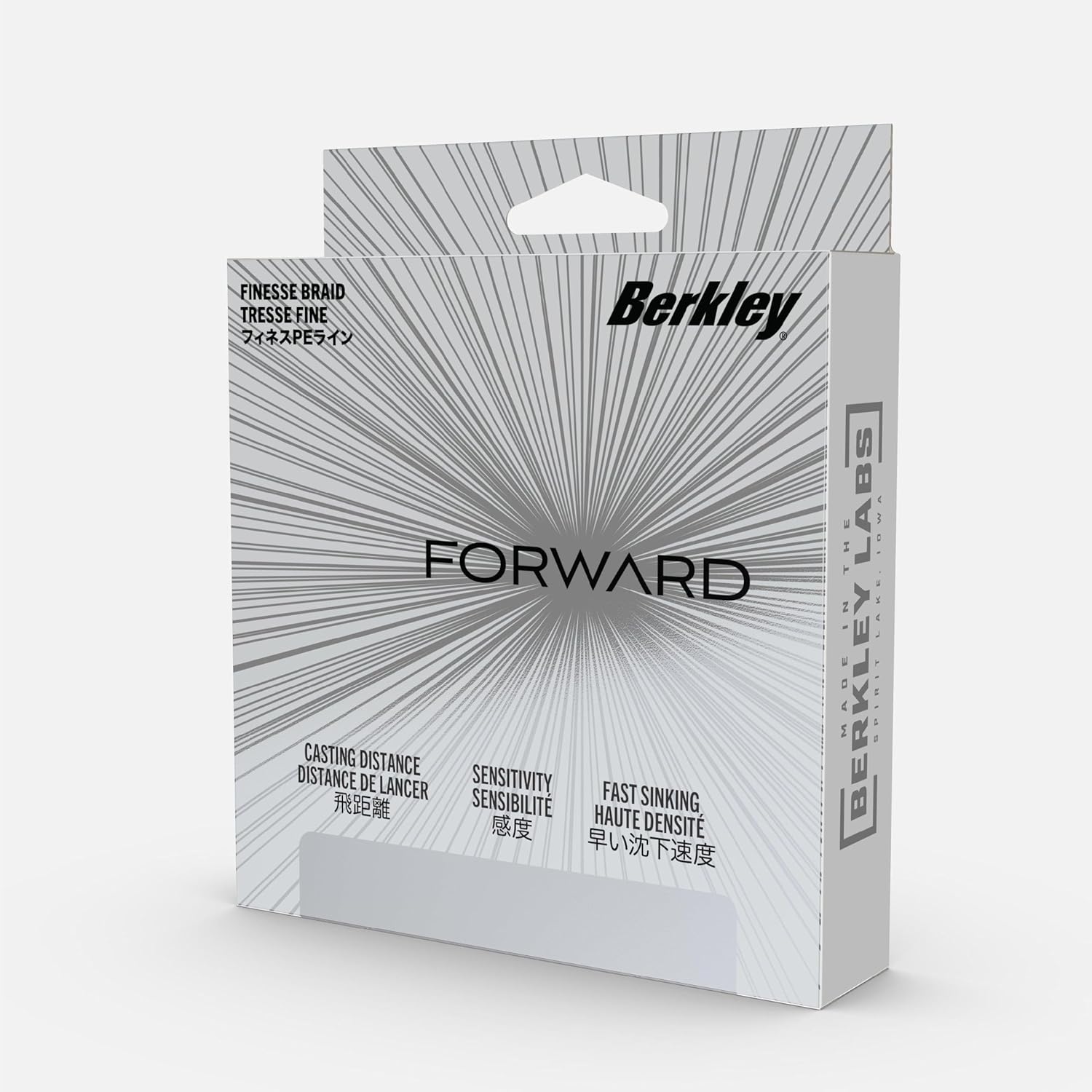Berkley Forward Braid Angelschnur | Hochsensible Finesse-Superline für Spinnfischen, Köderfischen und Finesse-Angeln | Verbesserte Wurfweite und Sensibilität | In mehreren Farben und Größen erhältlich