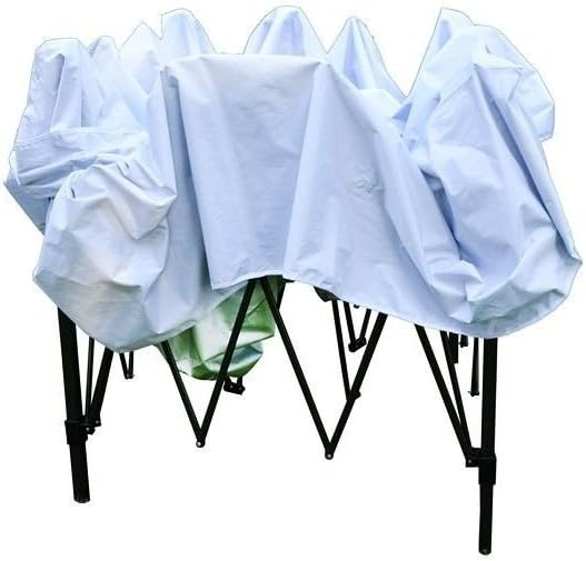 FP-TECH - GAZEBO PIEGHEVOLE GIARDINO 3X3 AUTOMATICO RICHIUDIBILE FISARMONICA STAND FIERA VERDE O BIANCO (Gazebo Bianco)