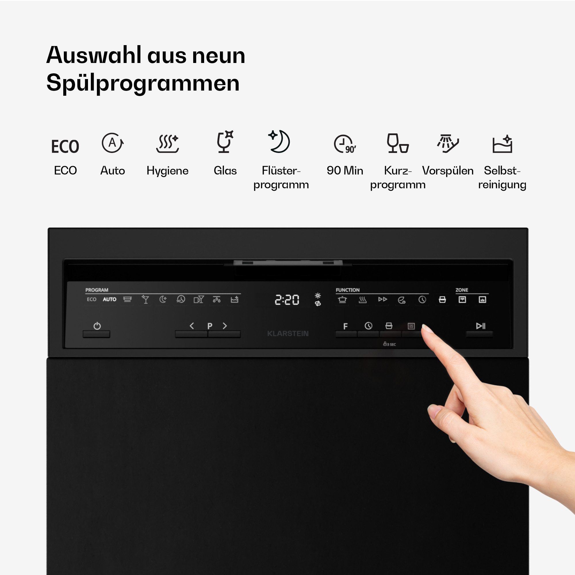 Standgeschirrspüler DSM-KL-VL-DW-45cm-Blk 10047461
