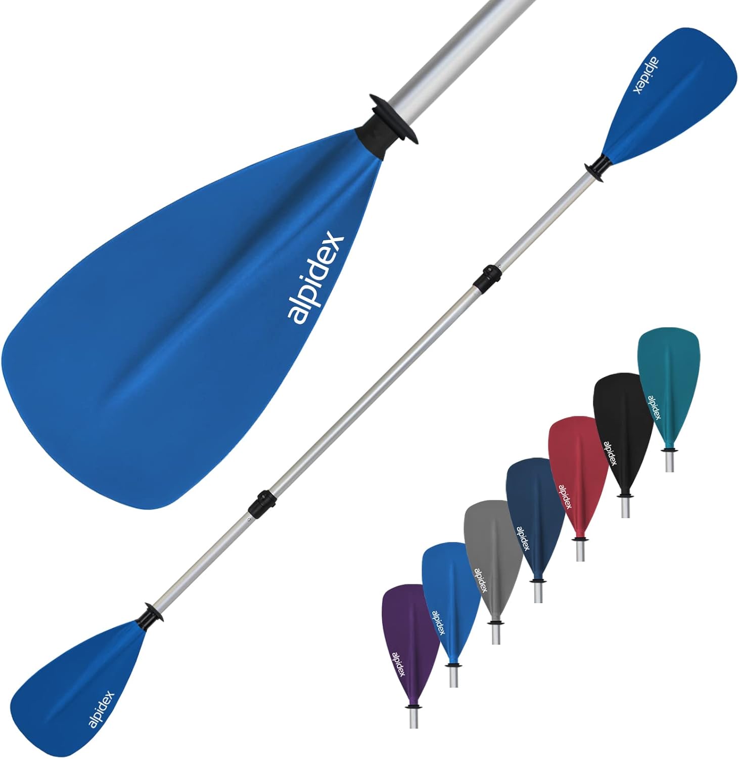 ALPIDEX 2 in 1 Pagaia Doppia SUP Pagaie Kayak Canoa Stand Up Paddle Lunghezza Regolabile 160-207cm Leggero Palo Alluminio