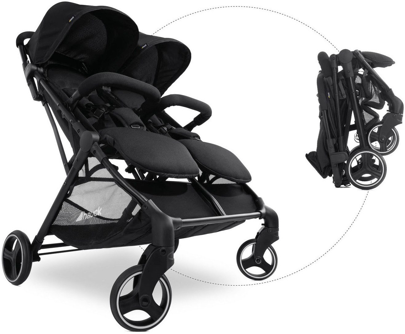 Zwillingsbuggy Swift X Duo, black